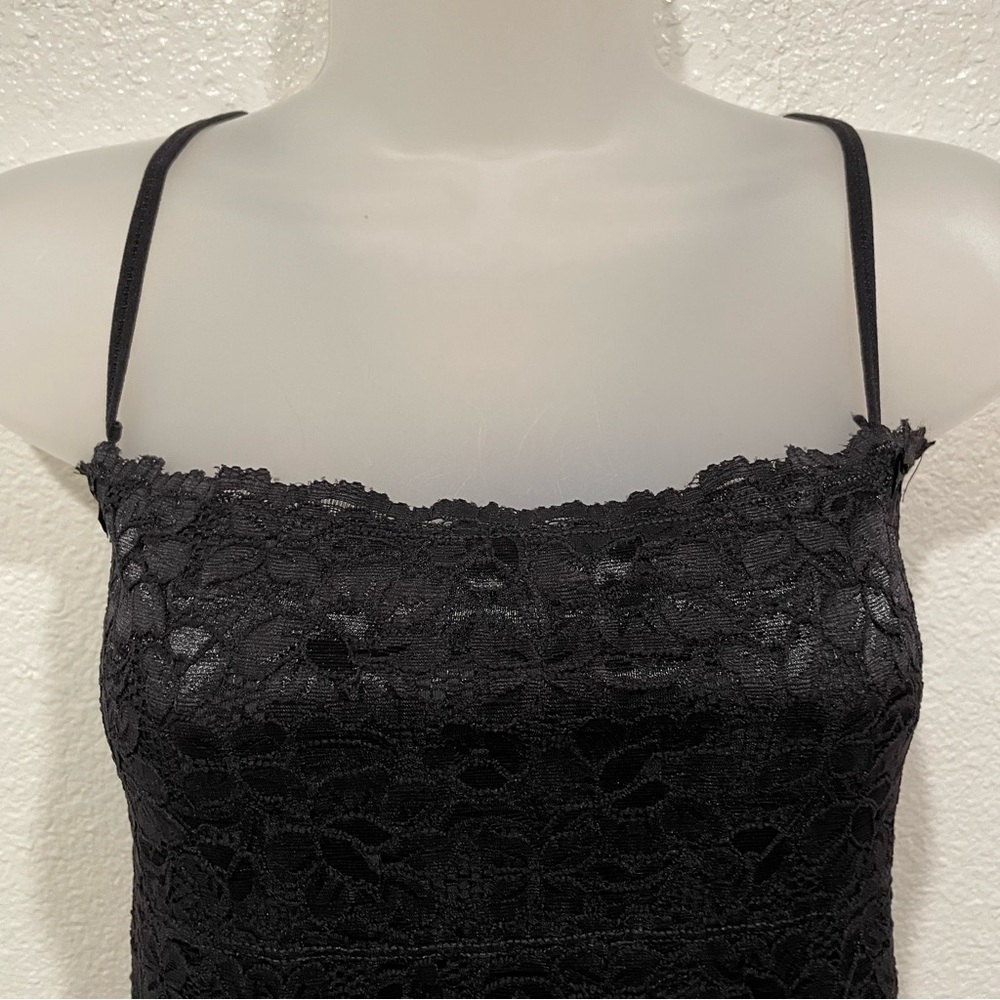 NEW black lace sleeveless camisole tank top blouse shirt - Picture 2 of 7